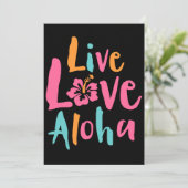 Inktastic Live Love Aloha 2 Women's Hawaii T-Shirt (Staand voorkant)
