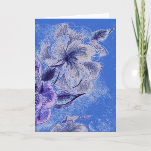 Inktbloem Wenskaart Kaart (Voorkant)