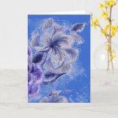 Inktbloem Wenskaart Kaart (Gele Bloem)