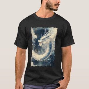 Inktdrake Aziatische Kunst Mythisch Dier T-shirt