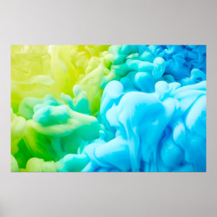 Inktdruppel in waterachtergrond, achtergrond, dr poster