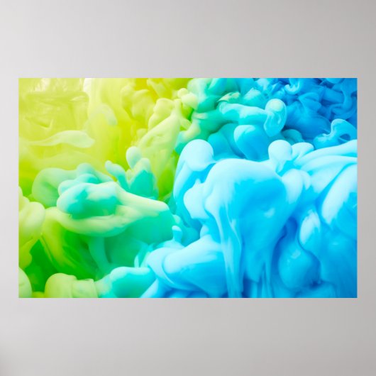 Inktdruppel in waterachtergrond, achtergrond, dr poster (Voorkant)