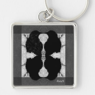 Inkte kraai sleutelhanger