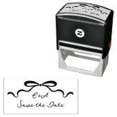 Inkte linten en strik  zelfinktende stempel (In situ)