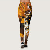 Inktexplosie: Kleurrijke Abstracte spatten Leggings (Achterkant)