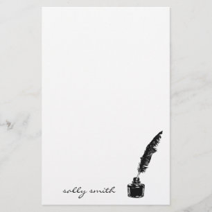 Inktfles met Quill Stationery Briefpapier