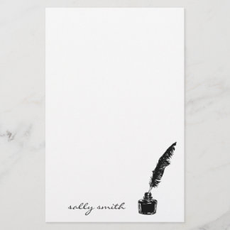 Inktfles met Quill Stationery Briefpapier