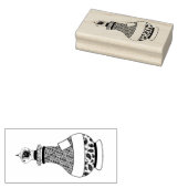 inktflessenstaal rubberstempel (Gestempeld)