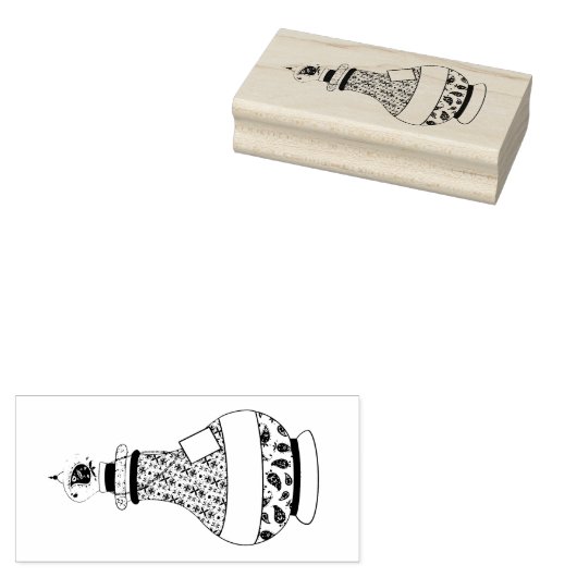 inktflessenstaal rubberstempel (Gestempeld)