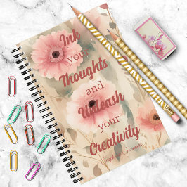 Inktgedachten Ontsluiten Creatieve Inspiratie Volw Notitieboek