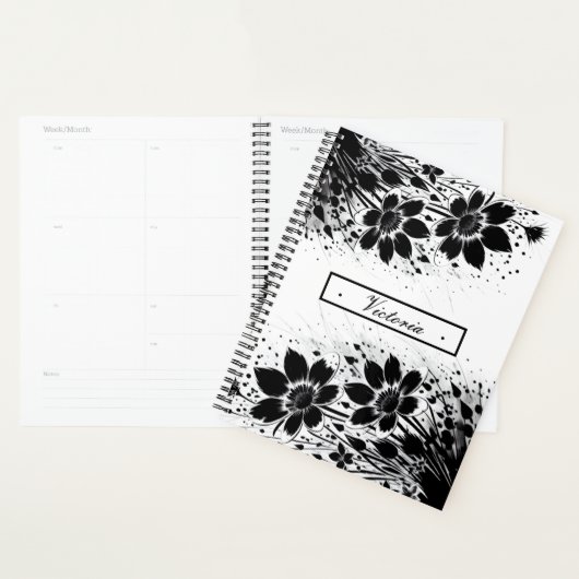 inktgespetterde bloei planner (Display)