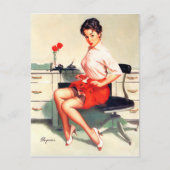 Inktgordijn omhoog briefkaart (Voorkant)