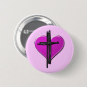 Inkthart en dwarsbalk Button (Voorkant /achterkant)