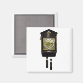 inktklok met klok mee Schets Magneet (Voorkant / Achterkant)