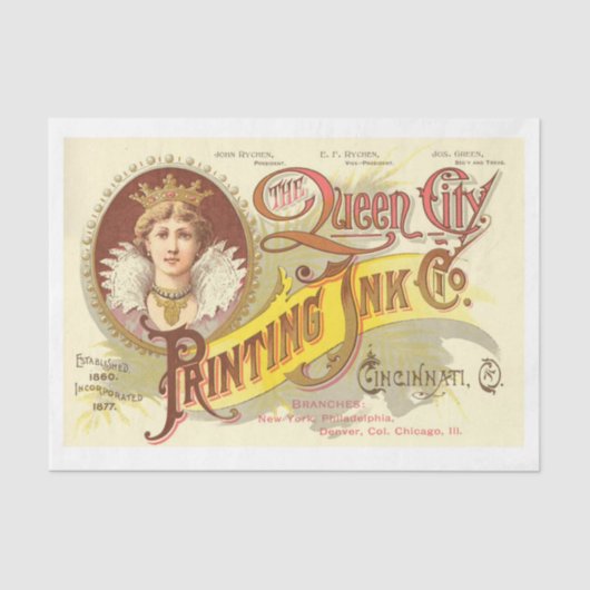  inktlabel Kunstdeklaag plakpapier Tissuepapier (Voorkant)