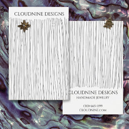 Inktlijnen voor Ketting juwelen-beeldschermkaart Visitekaartje