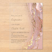 inktmarmer | Confirmation!REMOVE! Acryl Uitnodigingen (Voorkant)