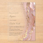 inktmarmer | doop acryl uitnodigingen (Voorkant)