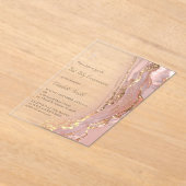 inktmarmer | Eerste Heilige Communie Acryl Uitnodigingen (Laagn)