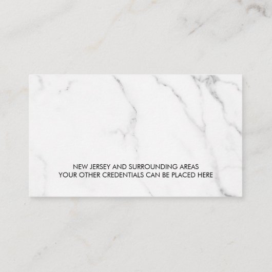 inktmarmer met notarisquillepen en goud visitekaartje (Achterkant)