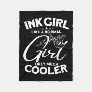 Inktmeisje - Tattoo Lover Tattooist Tattoo Artiest Fleece Deken