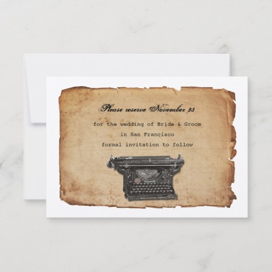 inktpatronen Opslaan Datum Save The Date (Voorkant)