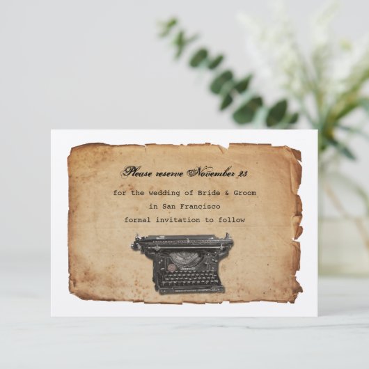 inktpatronen Opslaan Datum Save The Date (Staand voorkant)