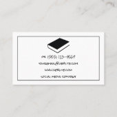 Inktpen | Schrijver | Notarislogo Visitekaartje (Achterkant)