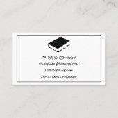 Inktpen | Schrijver | Openbare notaris Visitekaartje (Achterkant)