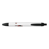 Inktpen - Stiletto-Roos Zwarte Inkt Pen (Achterkant)