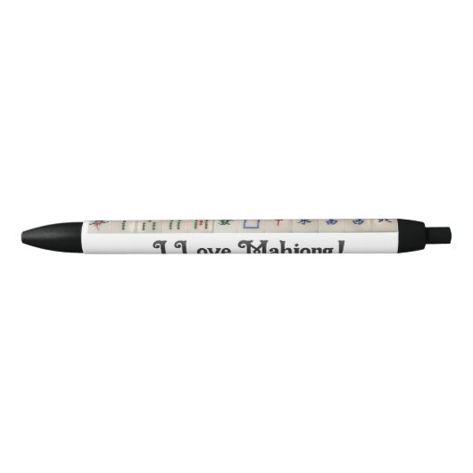 Inktpennen houden van mahjong zwarte inkt pen (Voorkant)