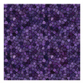 Inktpot Blauwe Kasseien Patchwork Terrazzo Patroon Foto Afdruk (Voorkant)