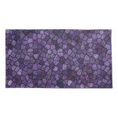 Inktpot Blauwe Kasseien Patchwork Terrazzo Patroon Kussensloop (Achterkant-Links)