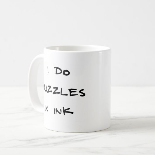 inktpuzzels koffiemok (Voorkant links)
