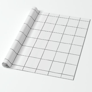 Inktraster - zwarte lijnen - aanpasbaar cadeaupapier