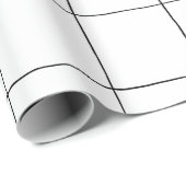 Inktraster - zwarte lijnen - aanpasbaar cadeaupapier (Rol Hoek)