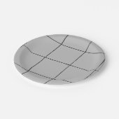 Inktraster - zwarte lijnen - aanpasbaar papieren bordje (Gekanteld)