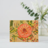 Inktroze ventilator briefkaart (Staand voorkant)