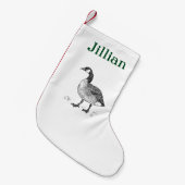 Inktschets Goose Design Kleine Kerstsok (Voorkant (Hangend))