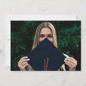 Inktscript Afstuderen gepersonaliseerde fotopartij Kaart (Achterkant)