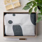 Inktspat op witte tissue wrap – Aanpasbaar Tissuepapier (Geschenk)