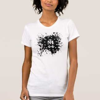 Inktspatplaat immaculeren t-shirt