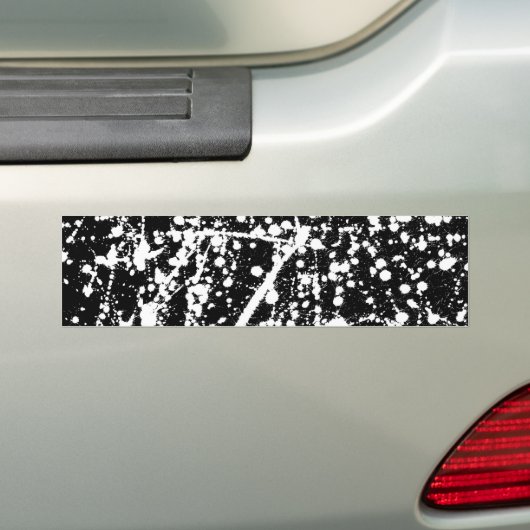 inktsplash-illustratie bumpersticker (Op auto)