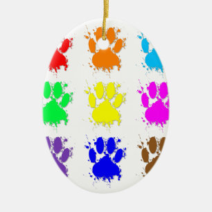 Inktsplatter-onderdeelpatroon Keramisch Ornament