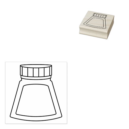 Inktstaal voor fonteinen rubberstempel (Gestempeld)