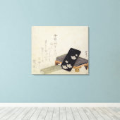 inktsteen canvas afdruk (Insitu (Houten vloer))