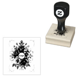 Inktstempel Botanische Kroon Rubberstempel
