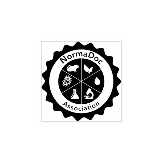 Inktstempel - Logo NormaDoc Bleu Rubberstempel (Afrduk)