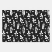 Inktstempel zwart-wit weide inpakpapier vel (Voorkant)