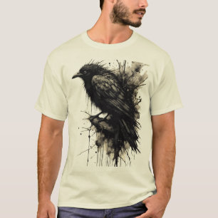 Inktstorm Kraai Stilte Voor het Kraaien T-shirt